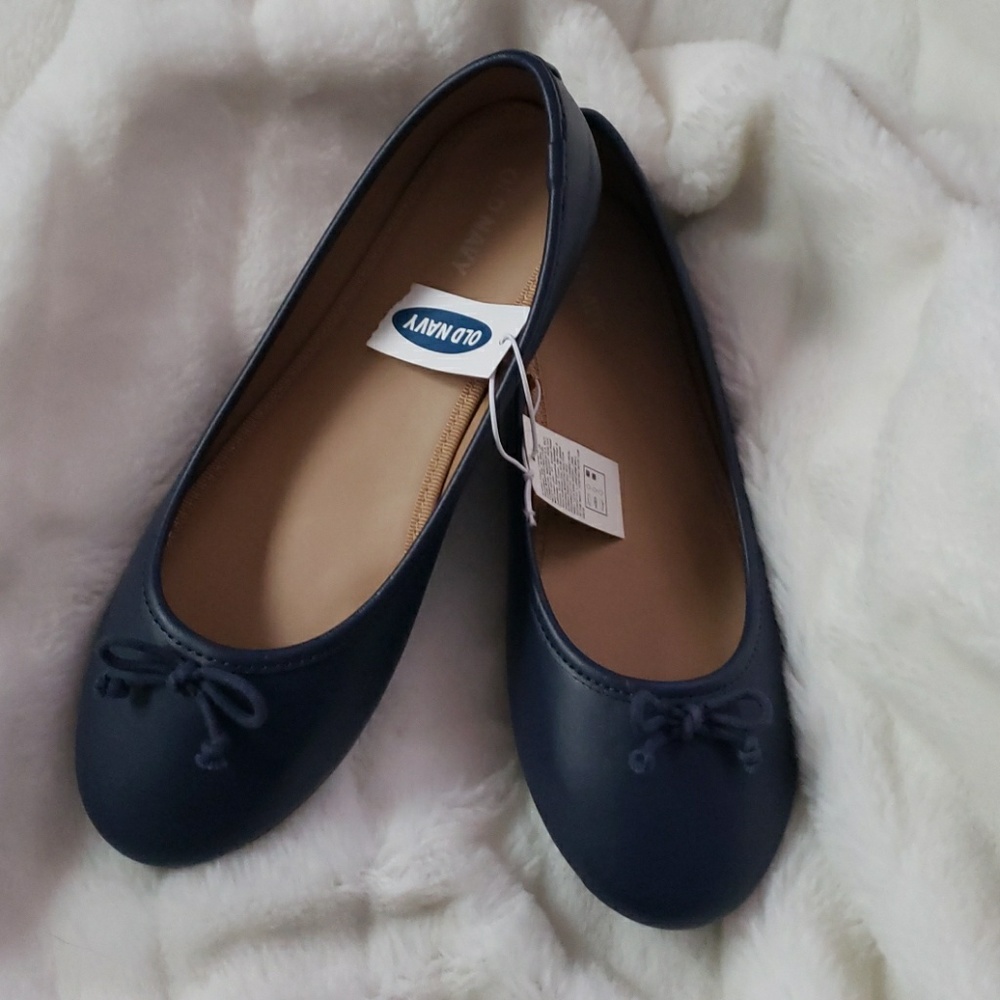 OLD NAVY Blue Ballet Flats Sz 5 NEW